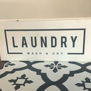 Laundry home decor sign